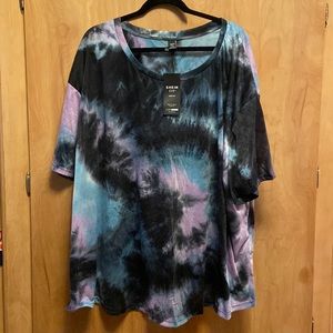 Shein Fit plus tye dye drop shoulder t-shirt